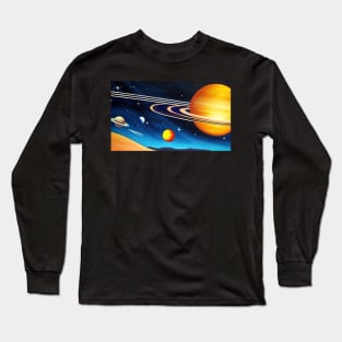 Solar system art Long Sleeve T-Shirt